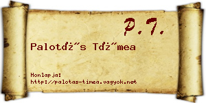 Palotás Tímea névjegykártya