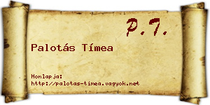 Palotás Tímea névjegykártya